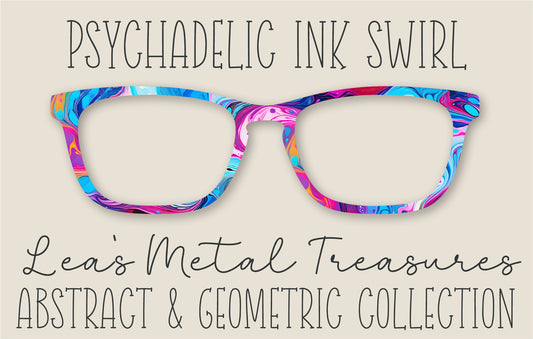 Psychadelic Ink Swirl Eyewear Frame Toppers COMES WITH MAGNETS