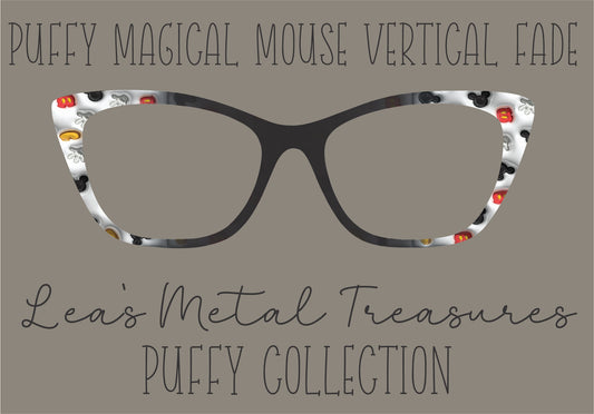 PUFFY MAGICAL MOUSE VERTICAL FADE Eyewear Frame Toppers COMES WITH MAGNETS