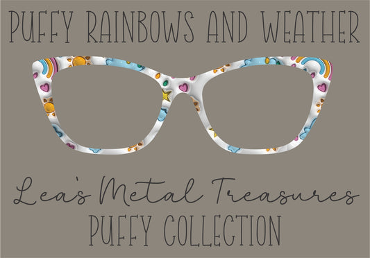 PUFFY RAINBOWS AND WEATHER Eyewear Frame Toppers COMES WITH MAGNETS