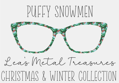PUFFY SNOWMEN Eyewear Frame Toppers COMES WITH MAGNETS