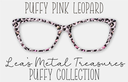 PUFFY PINK LEOPARD Eyewear Frame Toppers
