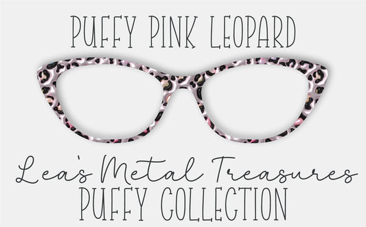 PUFFY PINK LEOPARD Eyewear Frame Toppers