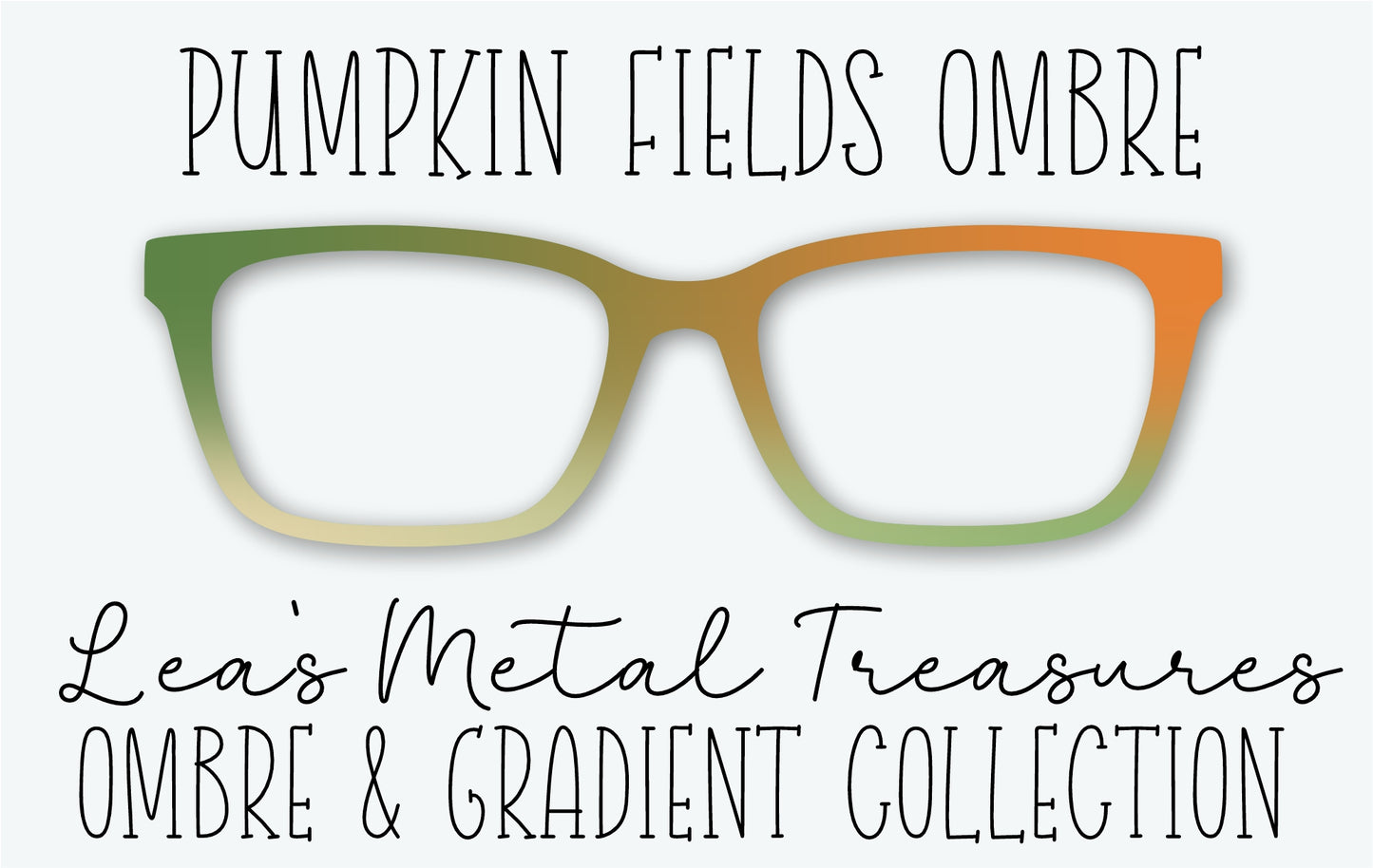 Pumpkin Fields Ombre Eyewear Frame Toppers