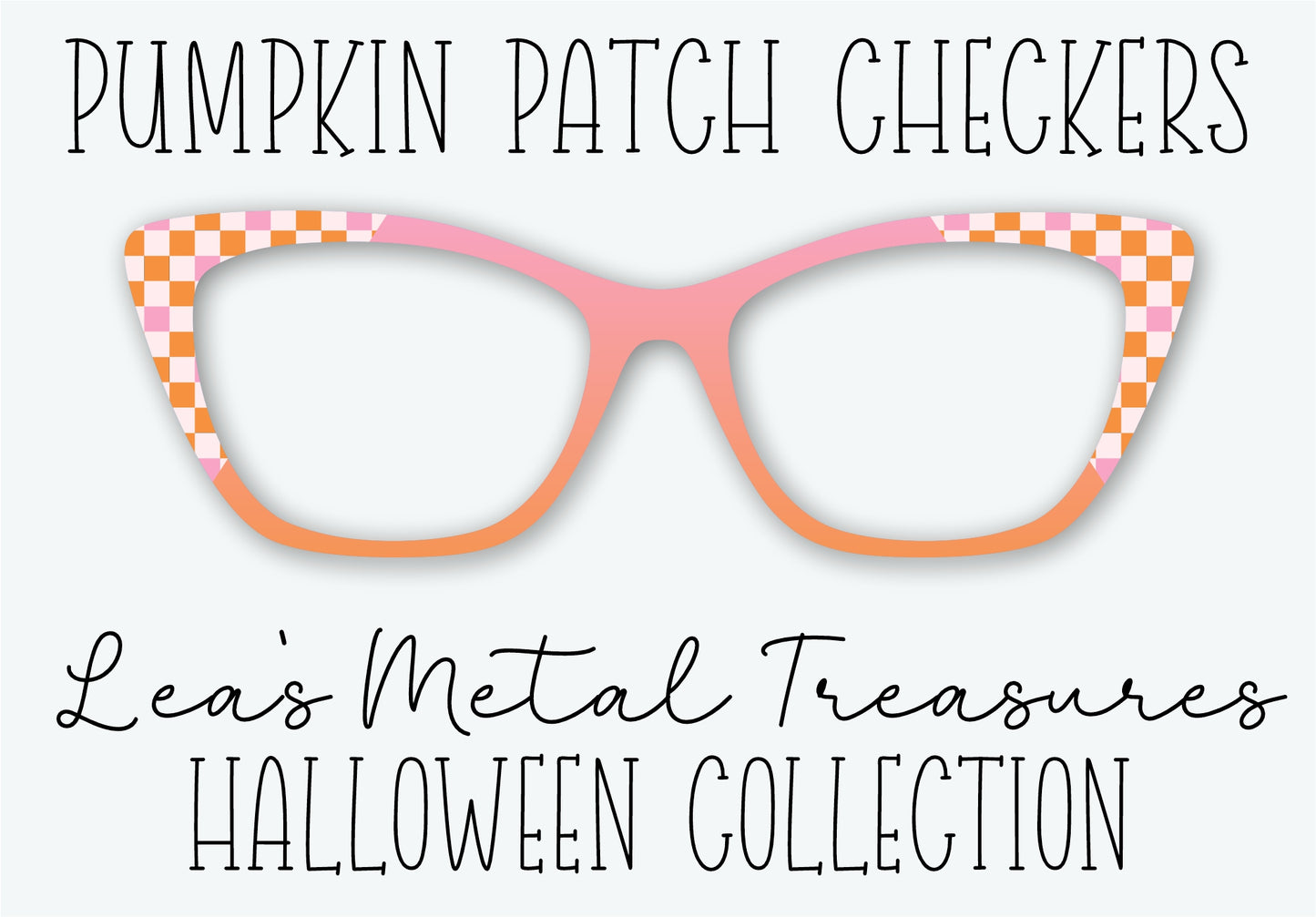 PUMPKIN PATCH CHECKERS Eyewear Frame Toppers