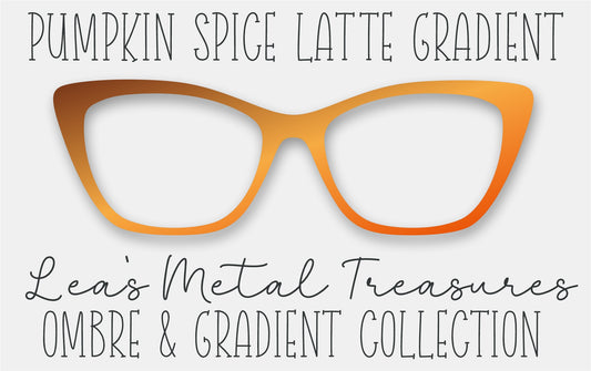 Pumpkin Spice Latte Gradient Eyewear Frame Toppers
