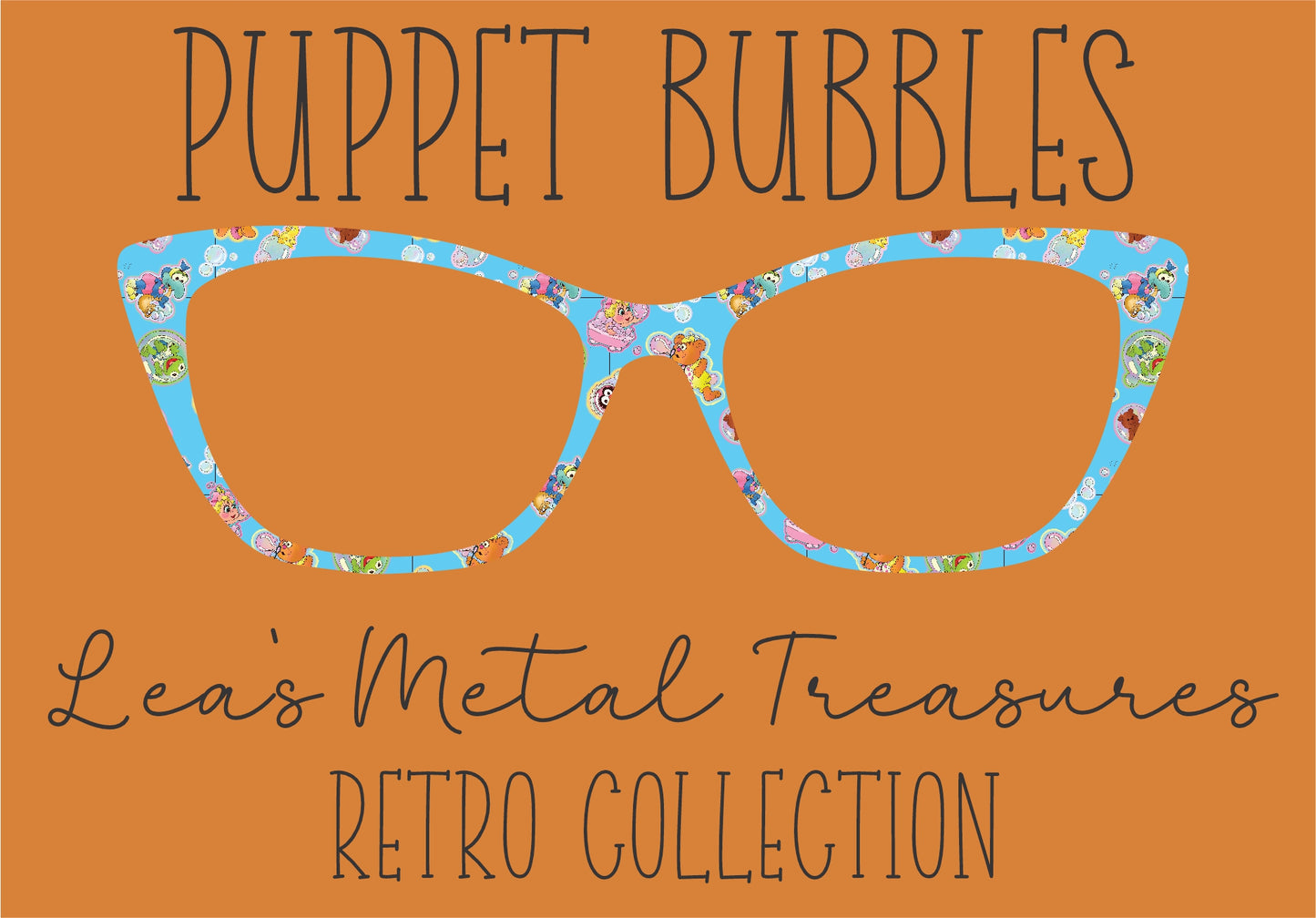 PUPPET BUBBLES Eyewear Frame Toppers COMES WITH MAGNETS