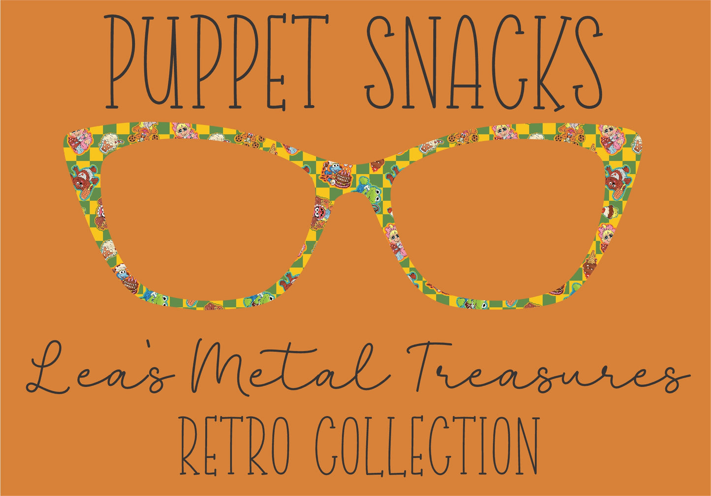 PUPPET SNACKS Eyewear Frame Toppers COMES WITH MAGNETS