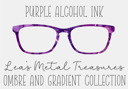 PURPLE ALCOHOL INK Eyewear Frame Toppers COMES WITH MAGNETS