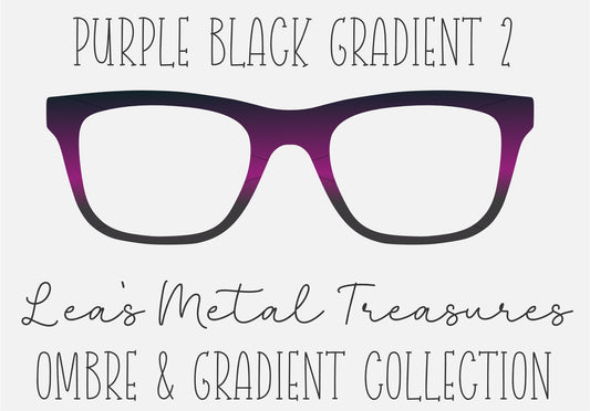 Purple Black Gradient 2 14232B-80206D-3D3B3D Eyewear Frame Toppers COMES WITH MAGNETS