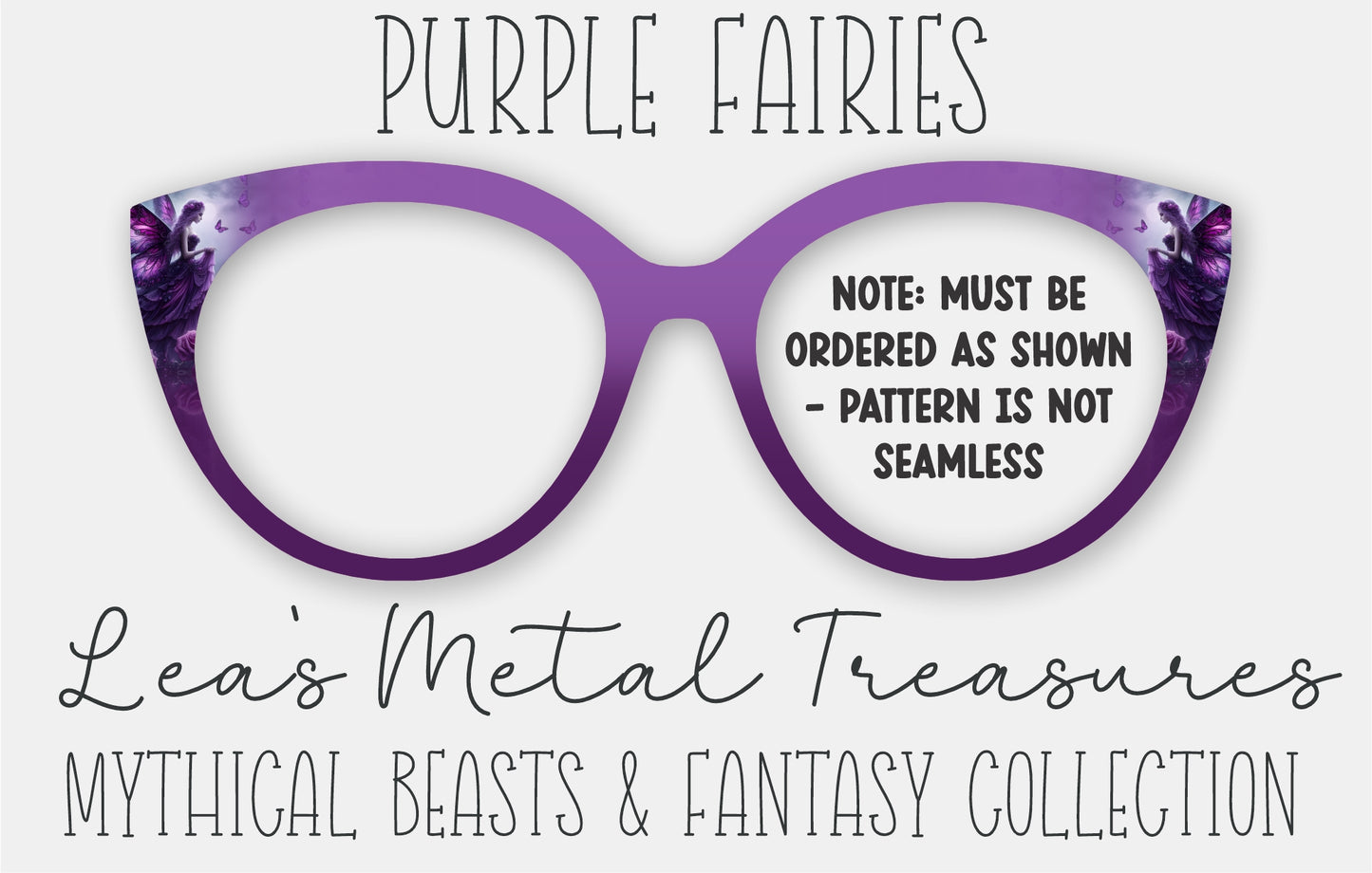 Purple Fairies Eyewear Frame Toppers