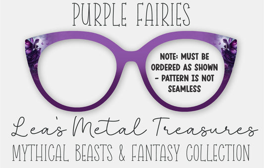 Purple Faries Eyewear Frame Toppers