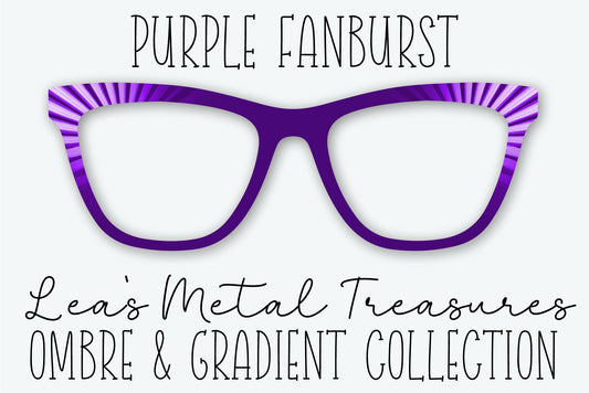 Purple Fanburst Eyewear Frame Toppers • JANUARY 2026 TOPPER OF THE MONTH