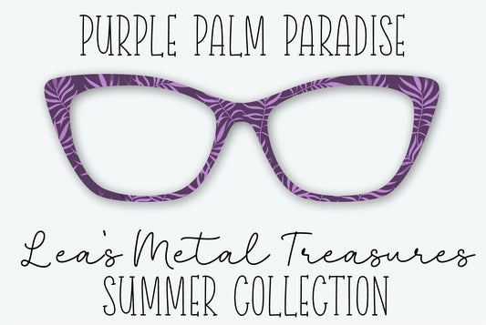 Purple Palm Paradise Eyewear Frame Toppers