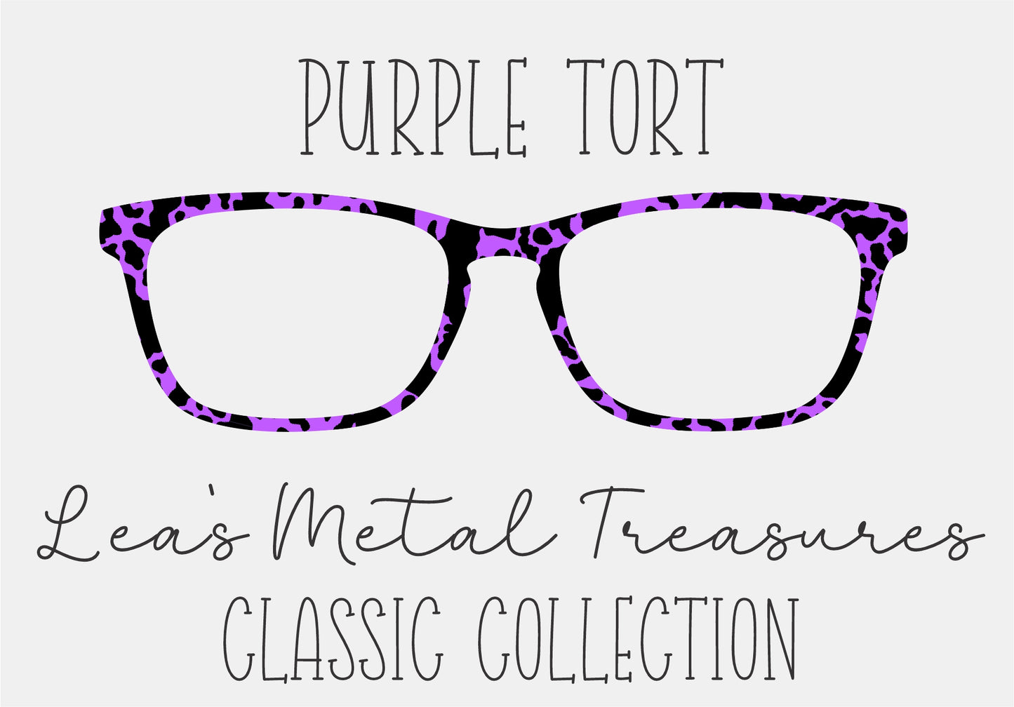 PURPLE TORT Eyewear Frame Toppers COMES WITH MAGNETS