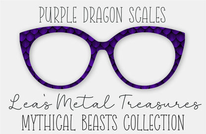 Purple Dragon Scales Eyewear Frame Toppers COMES WITH MAGNETS