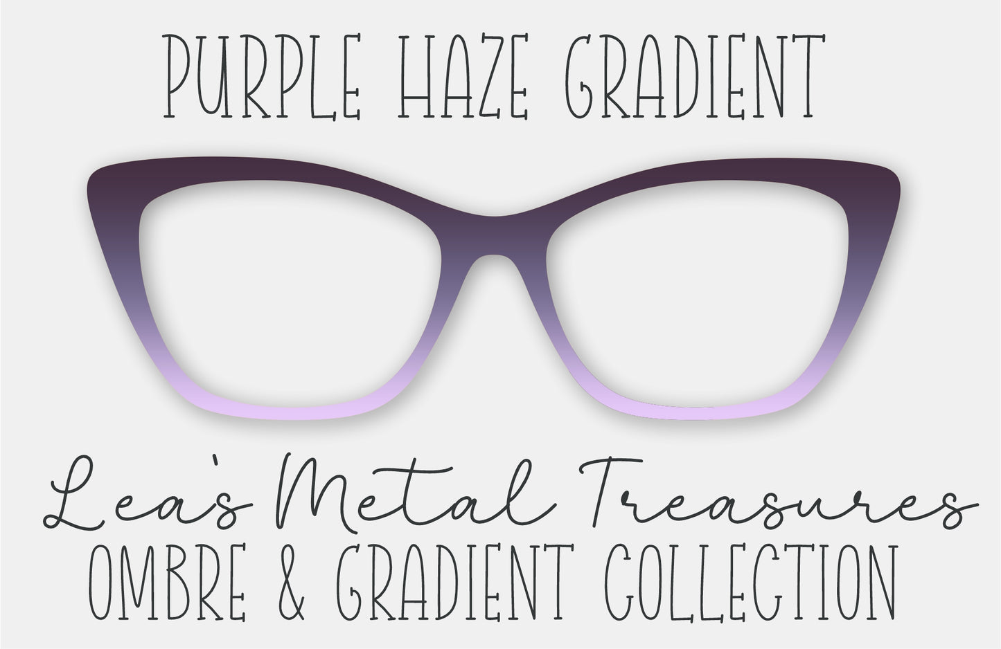 Purple Haze Gradient Eyewear Frame Toppers COMES WITH MAGNETS