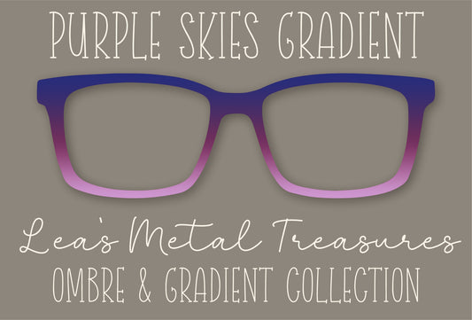 Purple Skies Gradient Eyewear Frame Toppers COMES WITH MAGNETS