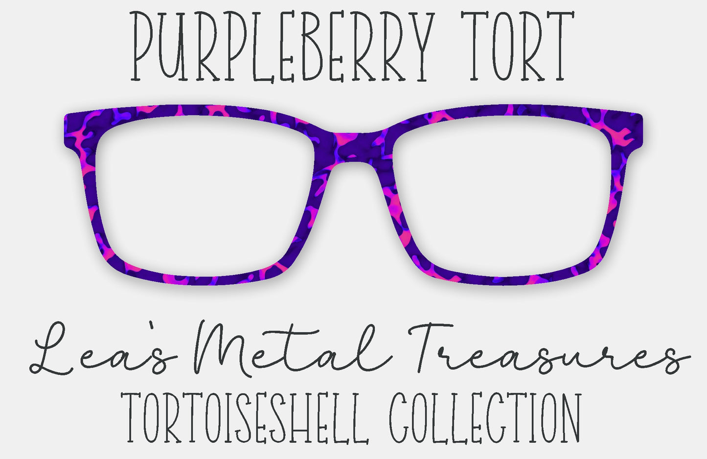Purple Berry Tort Eyewear Frame Toppers