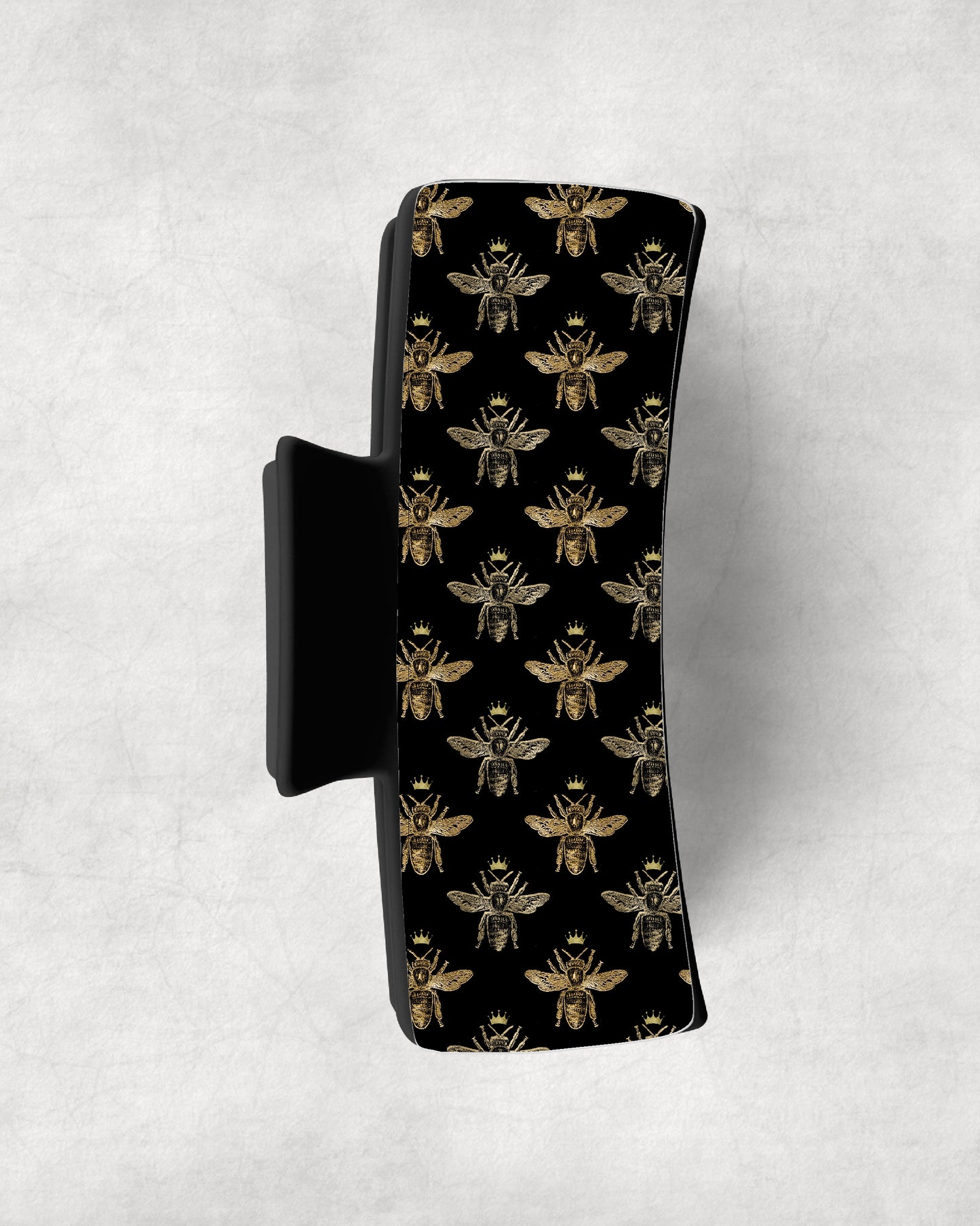 Queen Bee on Black Split Magnetic Eyeglasses Topper