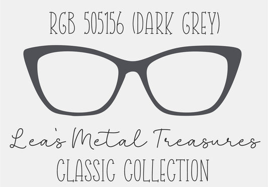 RBG 505156 Dark Grey Eyewear Frame Toppers COMES WITH MAGNETS