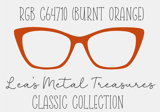 RGB C64710 Burnt Orange Eyewear Frame Toppers COMES WITH MAGNETS
