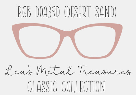 RGB D0A39D Desert Sand Eyewear Frame Toppers COMES WITH MAGNETS