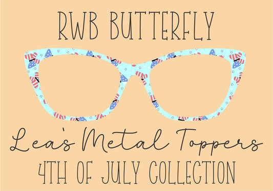 RWB BUTTERFLY Eyewear Frame Toppers COMES WITH MAGNETS