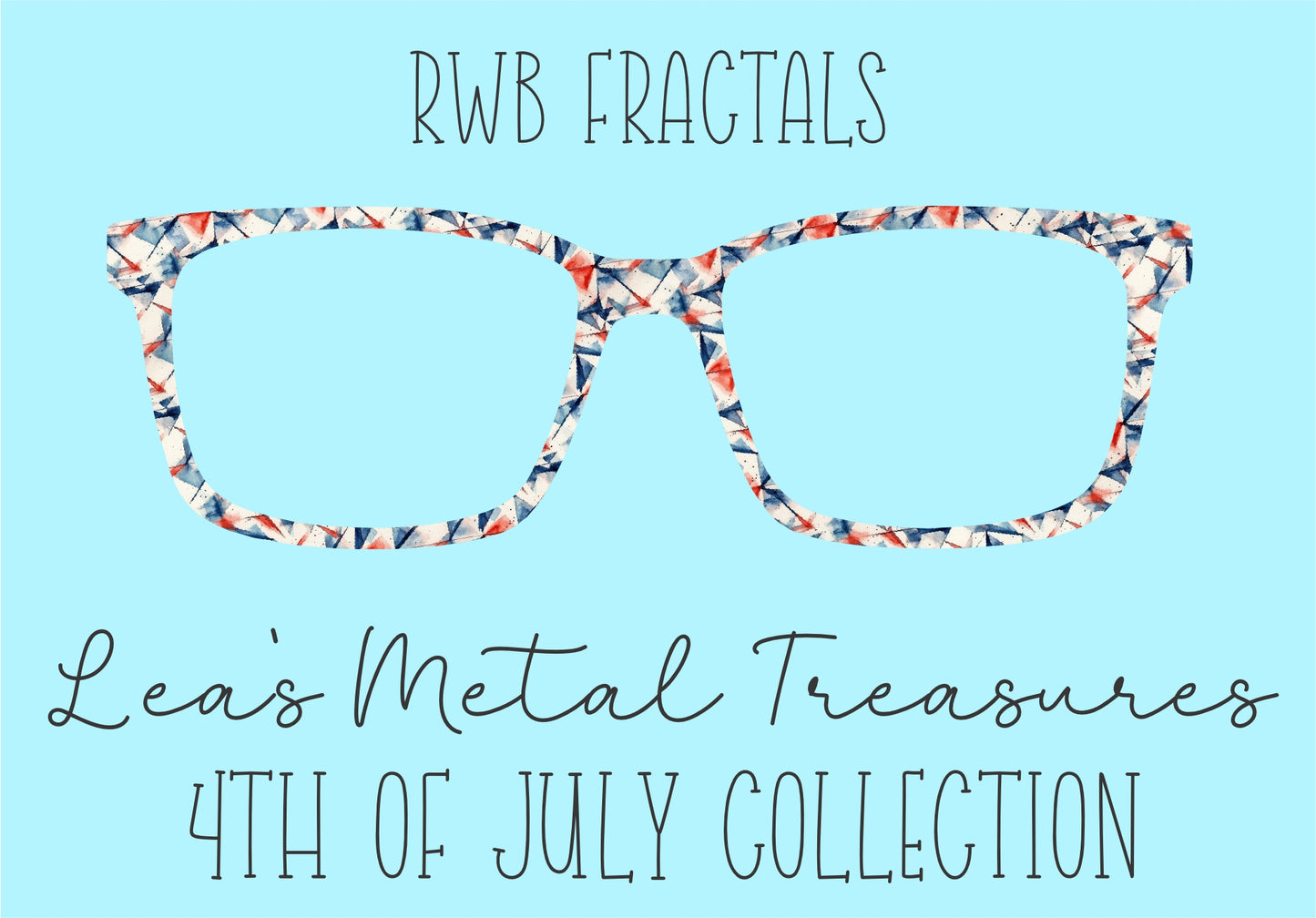 RWB Fractals Eyewear Frame Toppers