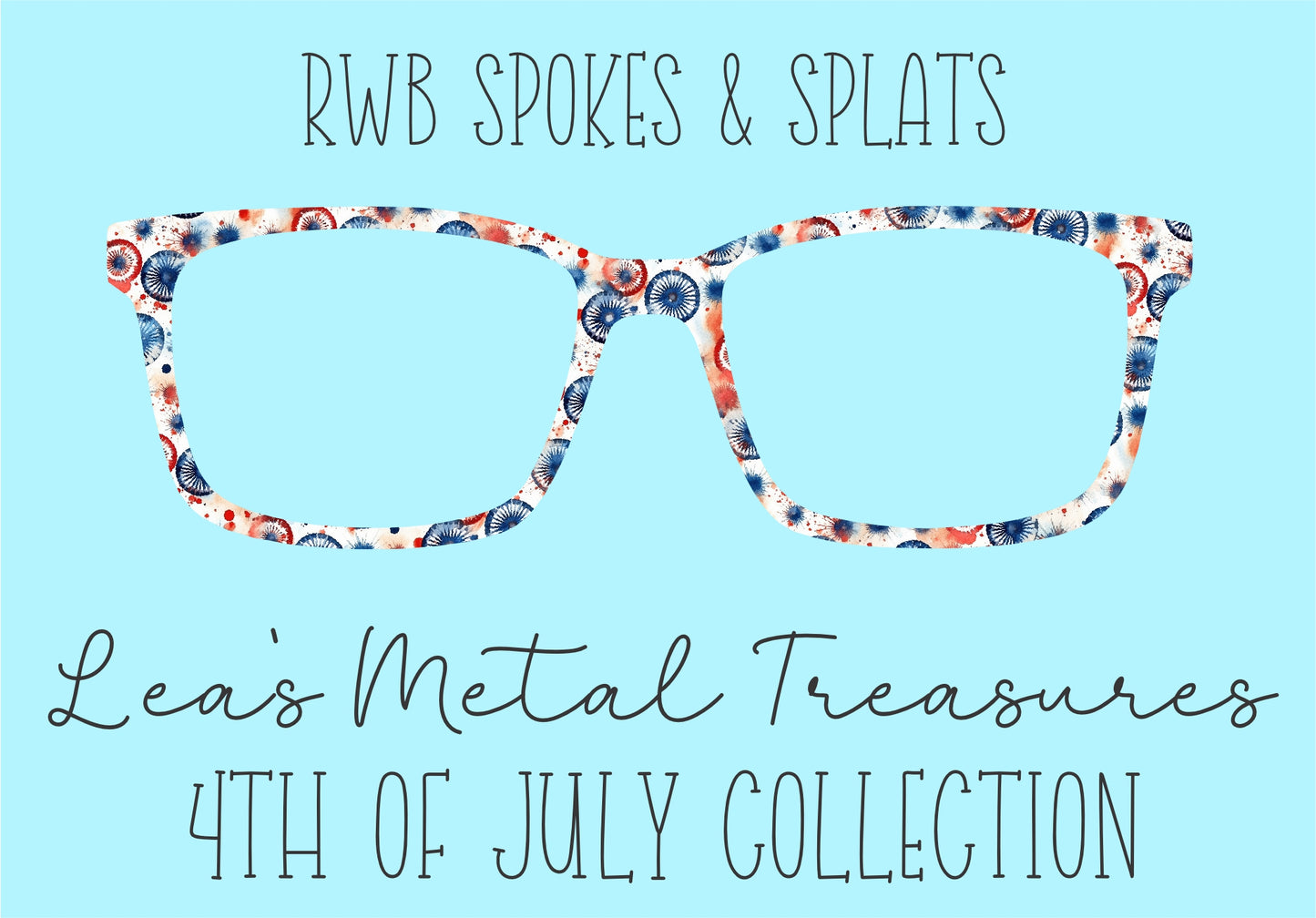 RWB Spokes & Splats Eyewear Frame Toppers