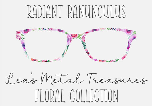 RADIANT RANUNCULUS Eyewear Frame Toppers COMES WITH MAGNETS