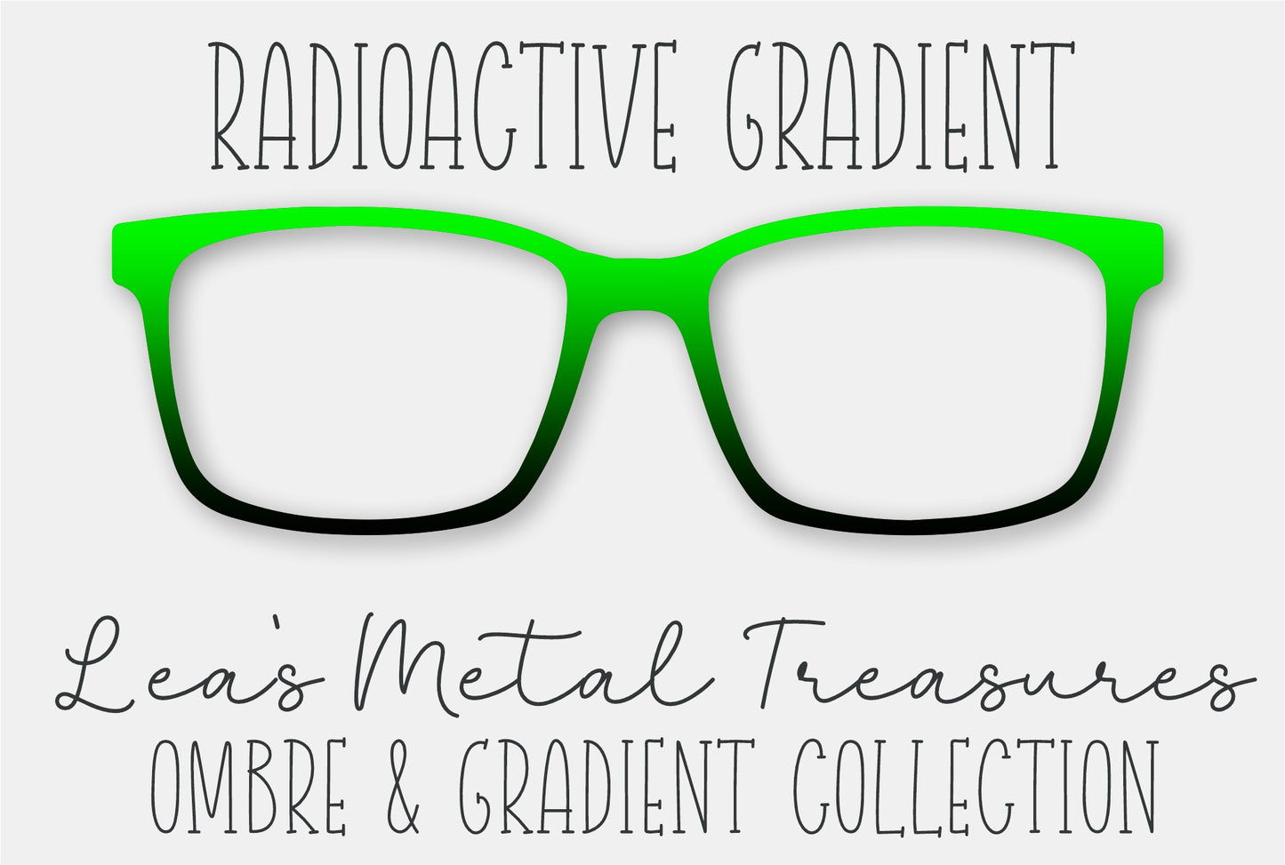 Radioactive Gradient Eyewear Frame Toppers COMES WITH MAGNETS