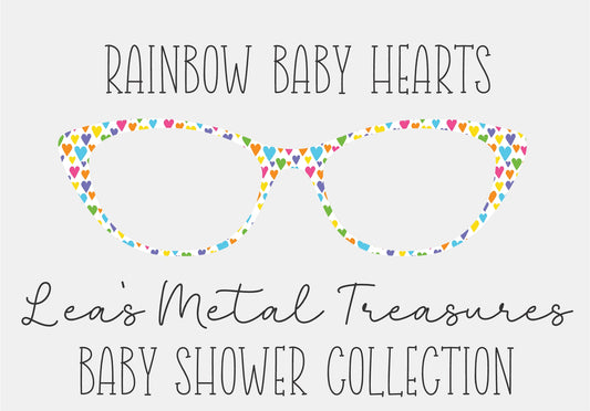 Rainbow Baby Hearts COMES WITH MAGNETS