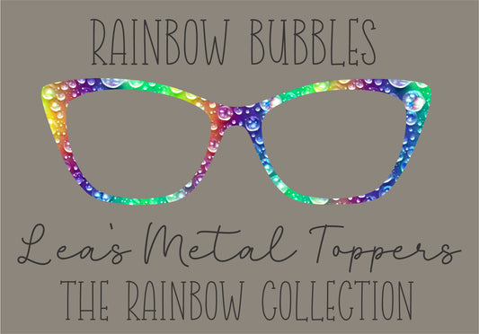 RAINBOW BUBBLES Eyewear Frame Toppers COMES WITH MAGNETS