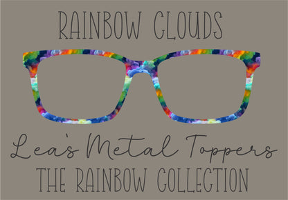 RAINBOW CLOUDS Eyewear Frame Toppers COMES WITH MAGNETS