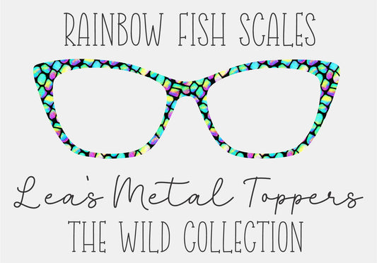 RAINBOW FISH SCALES Eyewear Frame Toppers COMES WITH MAGNETS