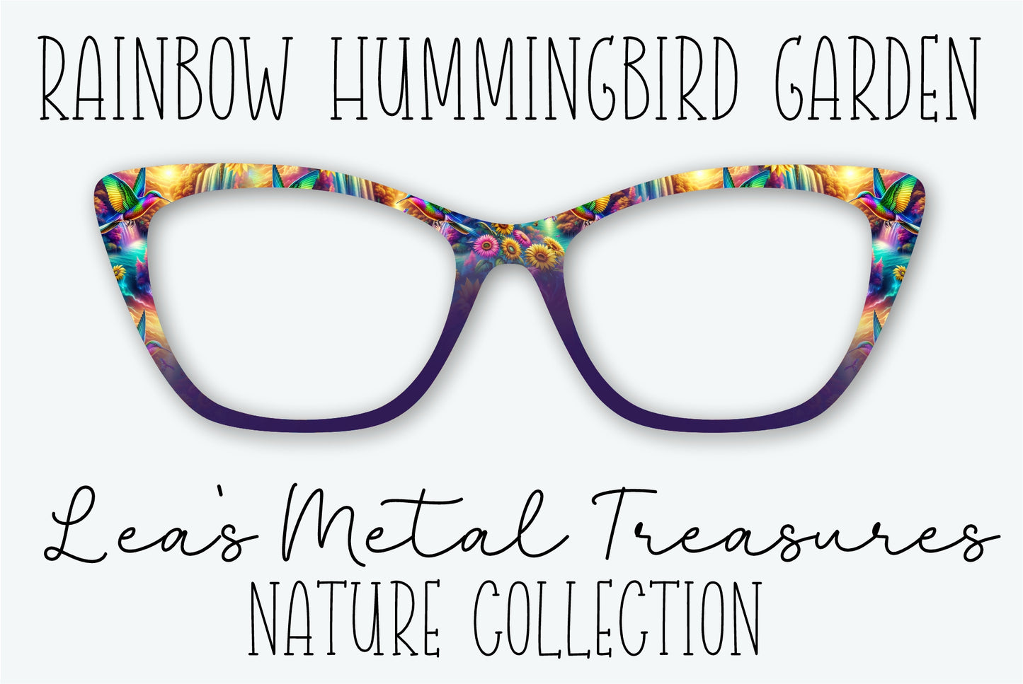 RAINBOW HUMMINGBIRD GARDEN Eyewear Frame Toppers