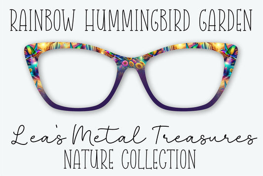 RAINBOW HUMMINGBIRD GARDEN Eyewear Frame Toppers