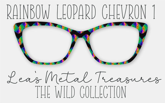 RAINBOW LEOPARD CHEVRON 1 Eyewear Frame Toppers