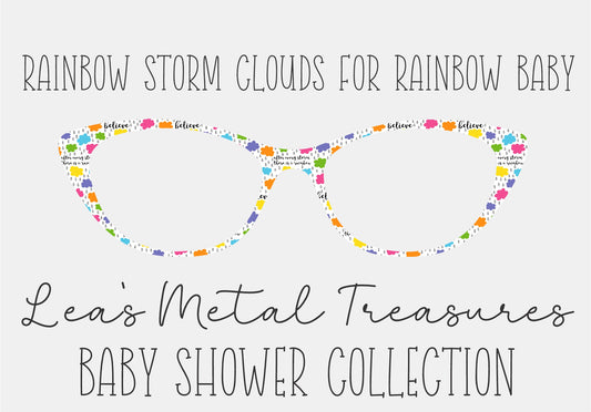 Rainbow Baby Storm Clouds Topper COMES WITH MAGNETS