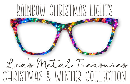 Rainbow Christmas Lights Eyewear Frame Toppers COMES WITH MAGNETS