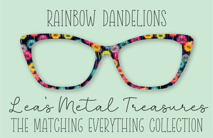 Rainbow Dandelions Eyewear Frame Toppers