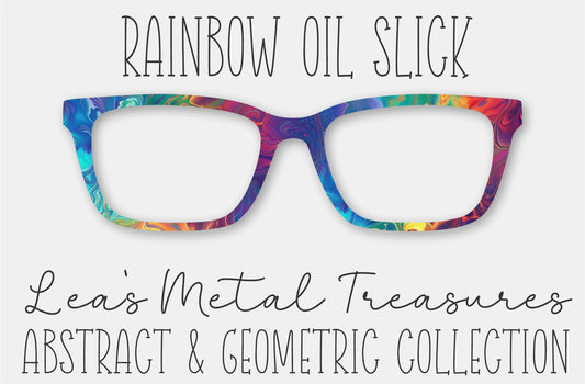 Rainbow Oil Slick Eyewear Frame Toppers COMES WITH MAGNETS