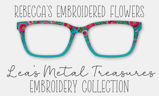 Rebecca's Embroidered Flowers • Magnetic Eyeglasses Toppers