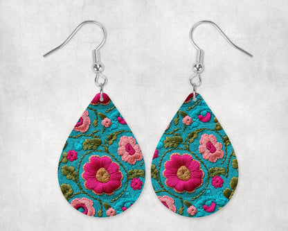 Rebecca's Embroidered Flowers • Magnetic Eyeglasses Toppers