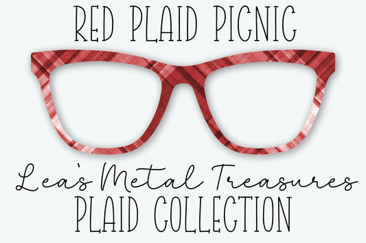 RED PLAID PICNIC Eyewear Frame Toppers SEPTEMBER 2026 TOPPER OF THE MONTH