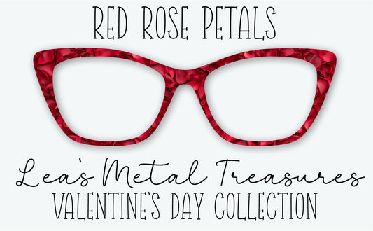 Red Rose Petals Eyewear Frame Toppers