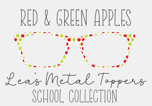 RED AND GREEN APPLES Eyewear Frame Toppers COMES WITH MAGNETS