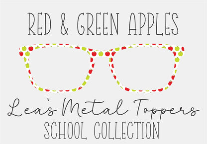 RED AND GREEN APPLES Eyewear Frame Toppers COMES WITH MAGNETS