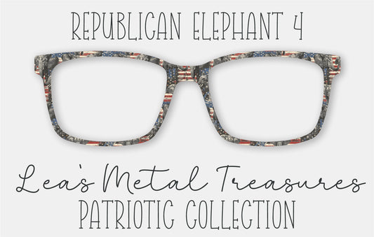 Republican Elephant 4 Eyewear Frame Toppers Comes WITH MAGNETS