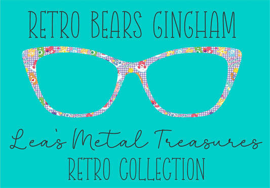 RETRO BEARS GINGHAM Eyewear Frame Toppers COMES WITH MAGNETS